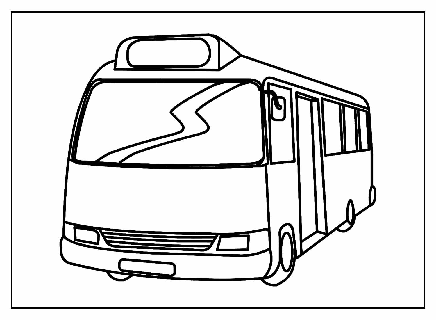 Desenhos de Ônibus para colorir - Bora Colorir