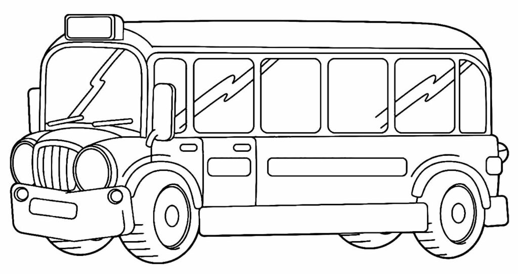 Pintar desenho de Ônibus