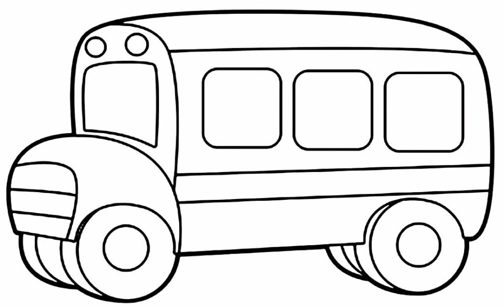Desenho de Ônibus Colorir