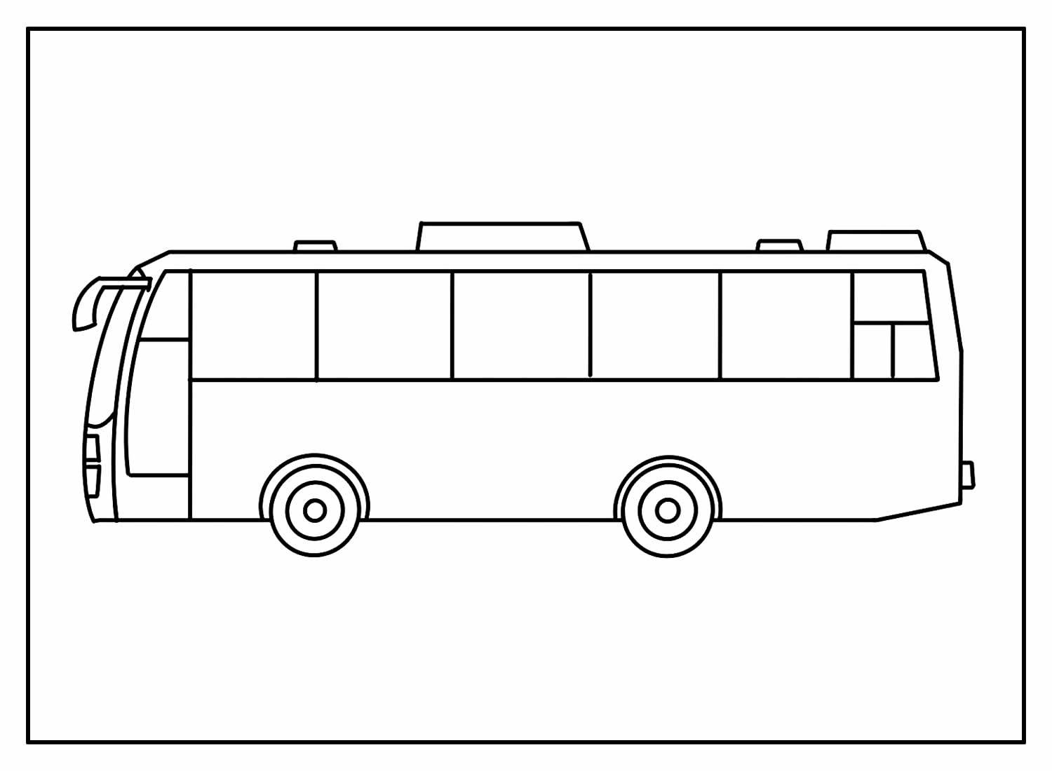 Desenhos de Ônibus para colorir - Bora Colorir