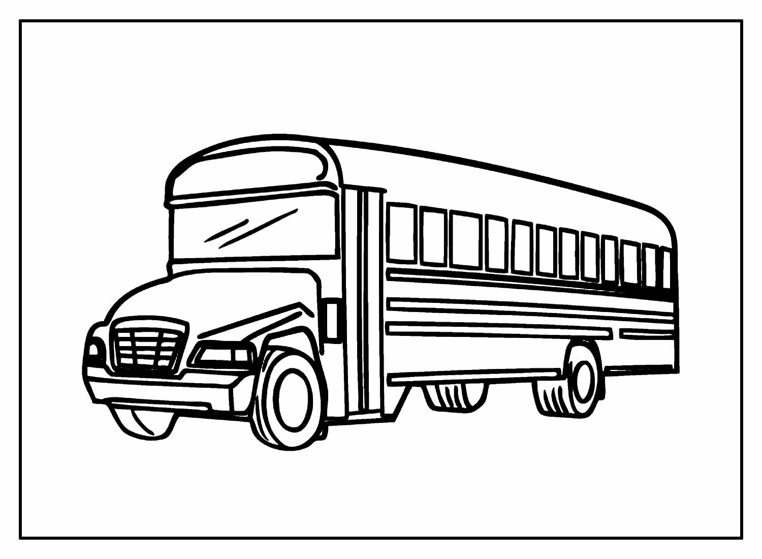 Desenhos de Ônibus para colorir - Bora Colorir