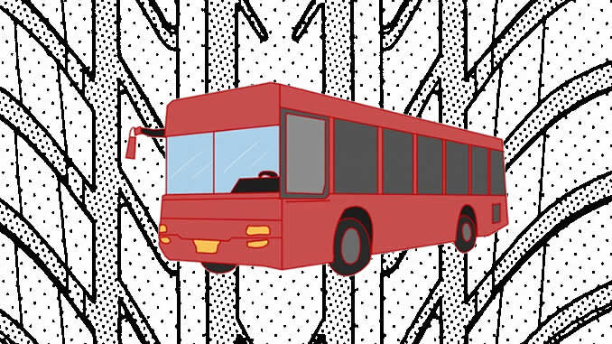 Desenhos de Ônibus para colorir