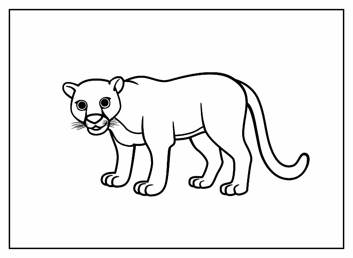 Desenhos de Pantera para colorir - Bora Colorir