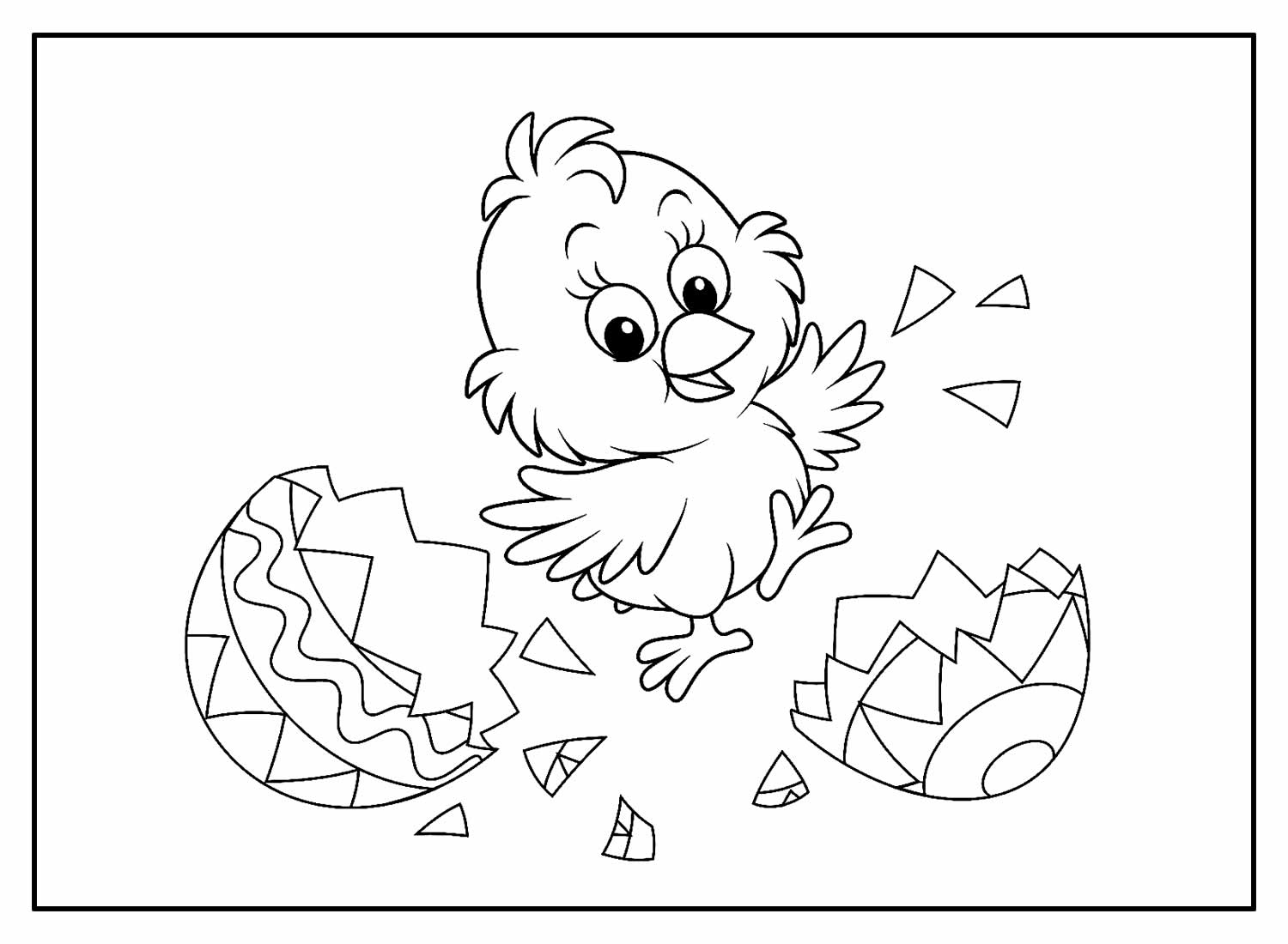 Desenhos de Pintinhos para colorir - Bora Colorir