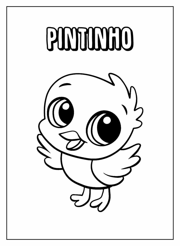 Desenhos de Pintinhos para colorir - Bora Colorir