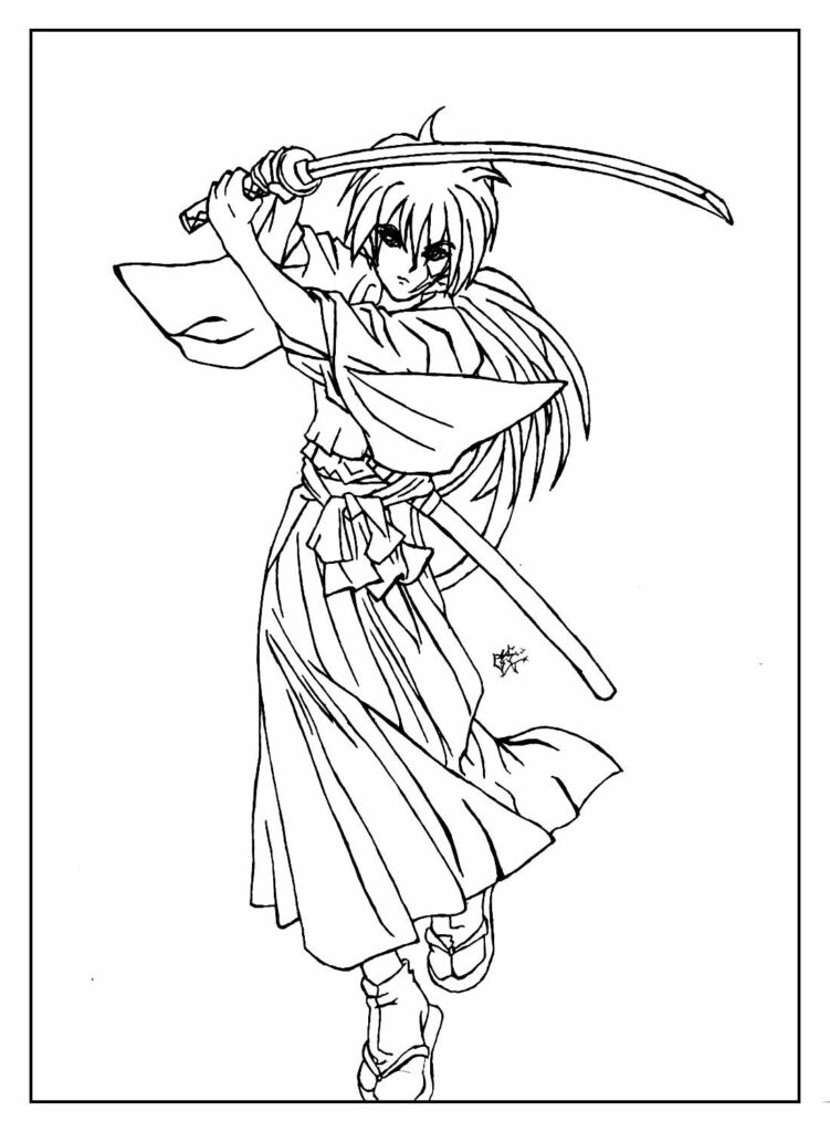 Desenho de Samurai X