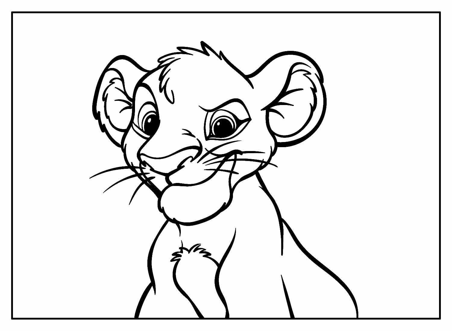 Desenhos Do Simba Para Colorir Bora Colorir