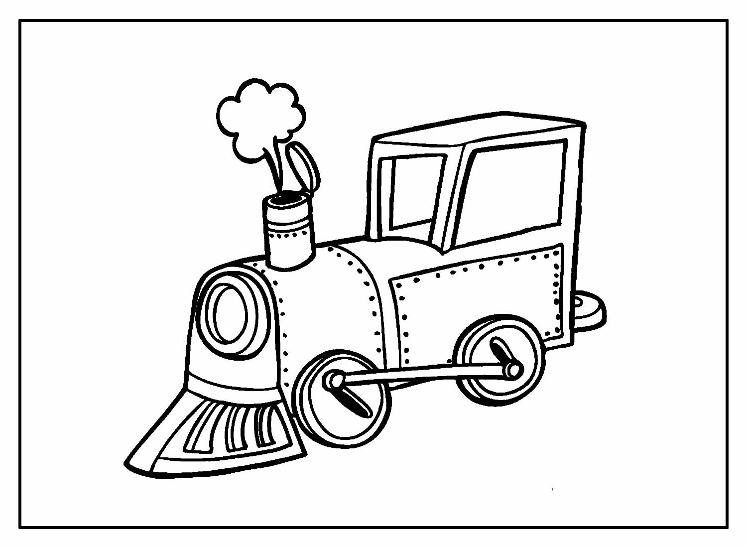 Desenhos de Trenzinho para colorir - Bora Colorir