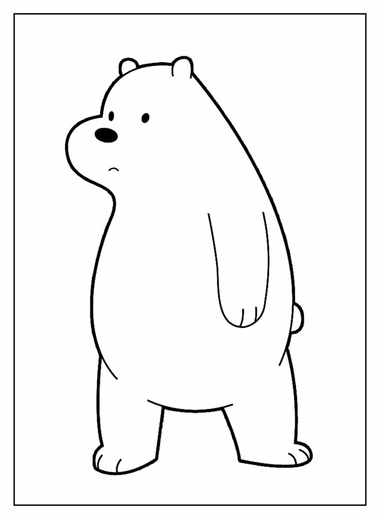 Urso Sem Curso para pintar e colorir