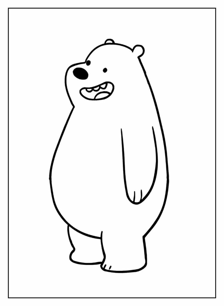 Urso Sem Curso para pintar e colorir