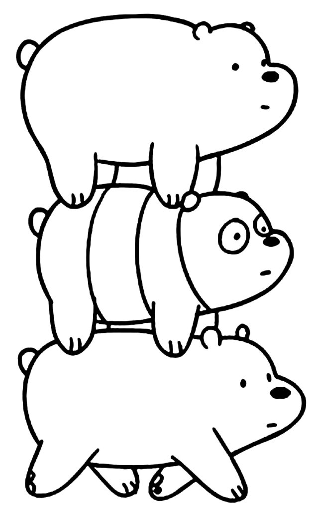 Desenhos de Urso Panda para Colorir - Curso Completo de Pedagogia