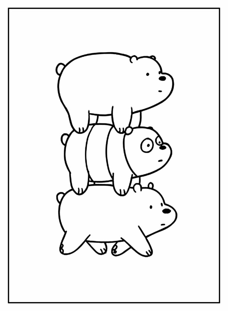 Desenhos de Urso Sem Curso para colorir - Bora Colorir