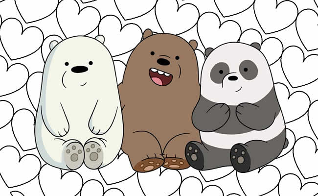 Desenhos de Urso Panda para Colorir - Curso Completo de Pedagogia