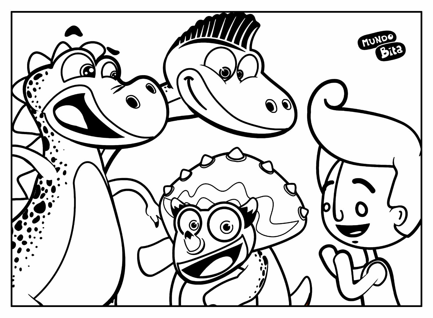 Desenhos do Mundo Bita para colorir - Bora Colorir