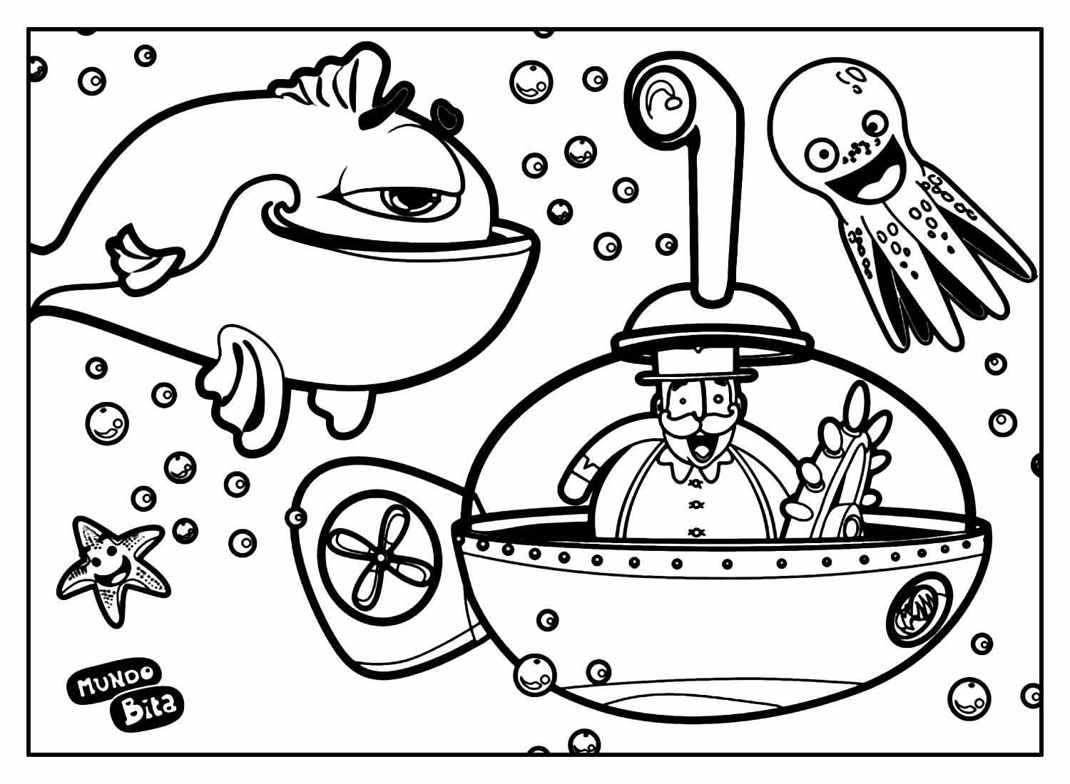Desenhos do Mundo Bita para colorir - Bora Colorir