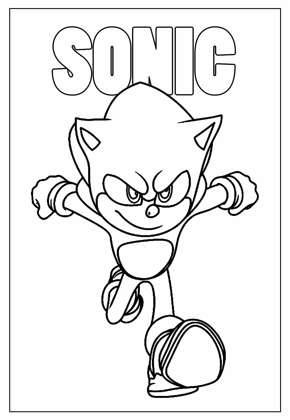 59 Desenhos do Sonic para Colorir em Casa [GRÁTIS]