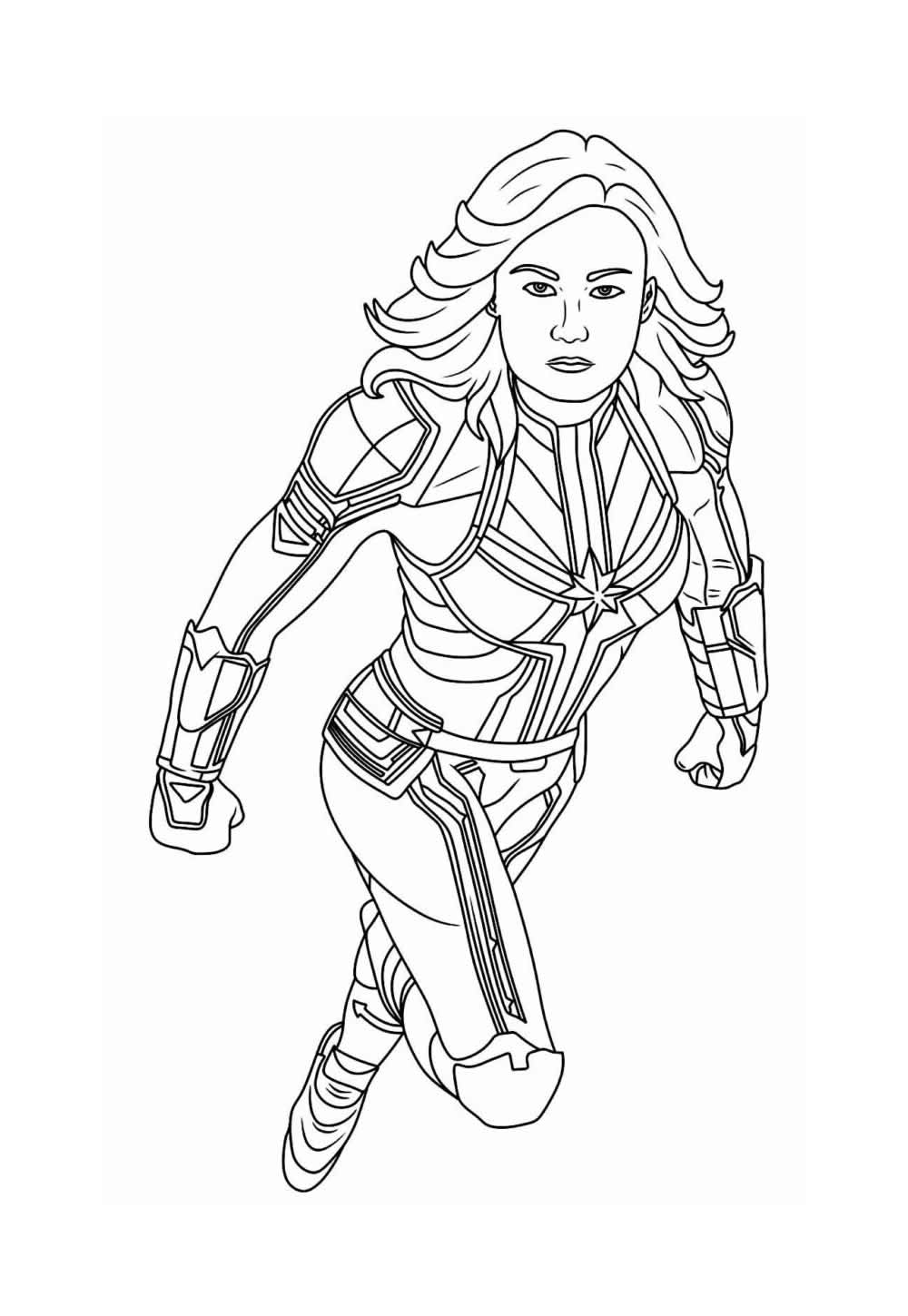 Desenho da Capitã Marvel
