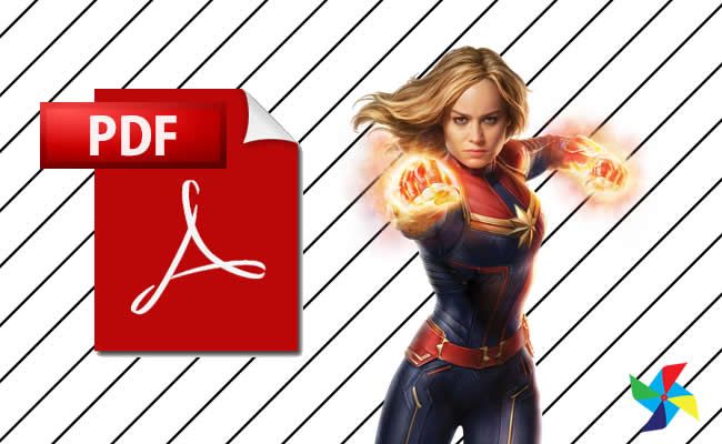Desenhos da Capitã Marvel em PDF