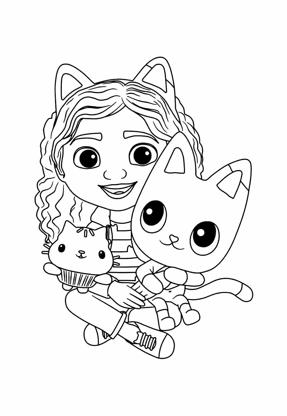 Desenho da Casa Mágica da Gabby para colorir