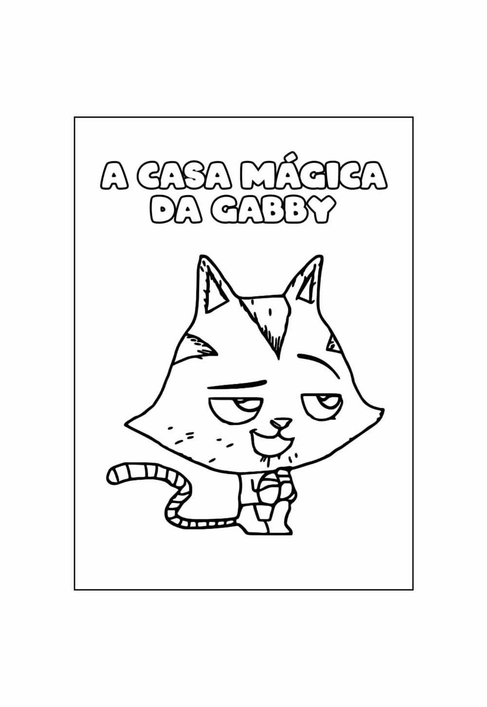 Desenho dos Gatinhos da Casa Mágica da Gabby para colorir