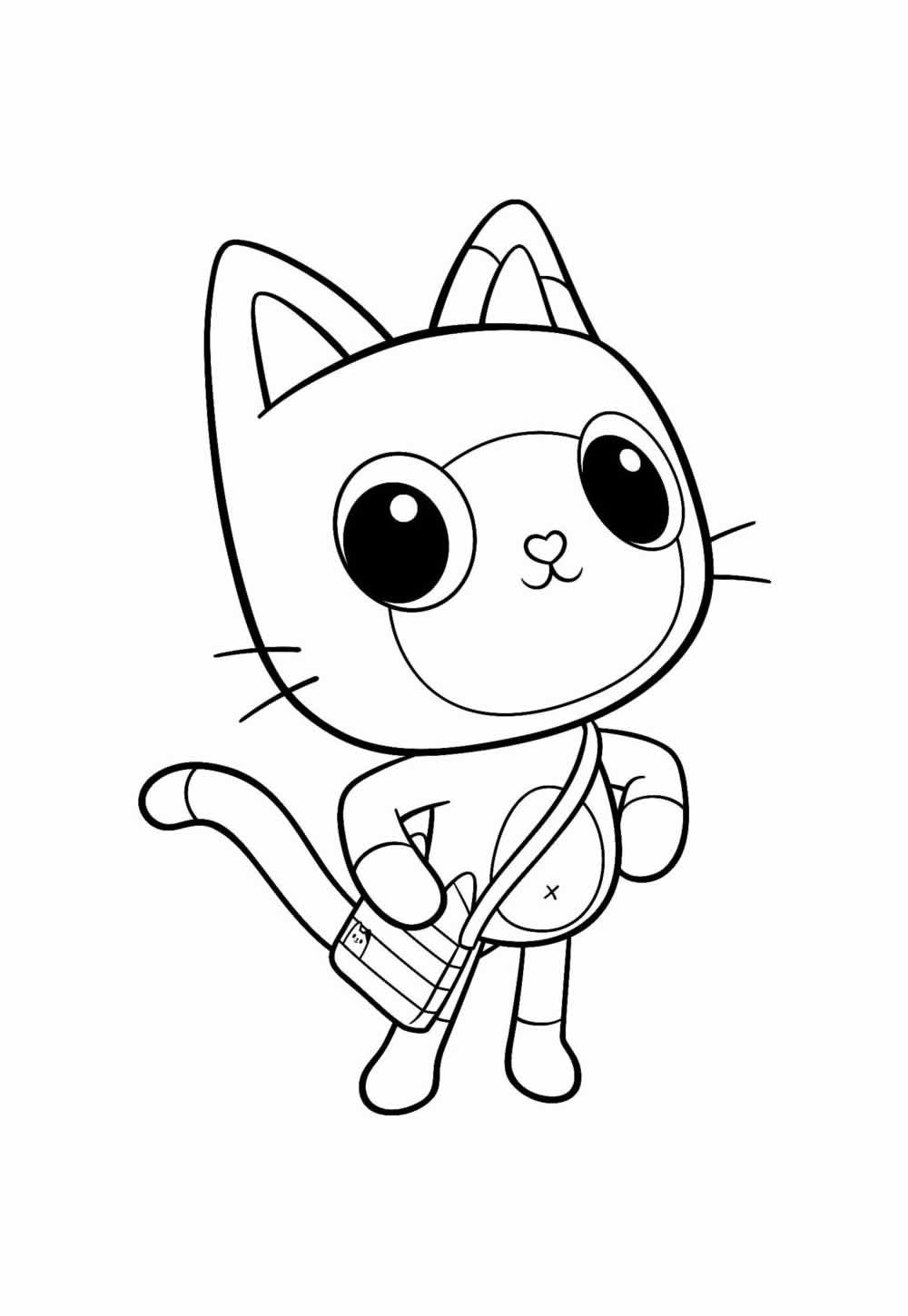 Desenho da Casa Mágica da Gabby para pintar