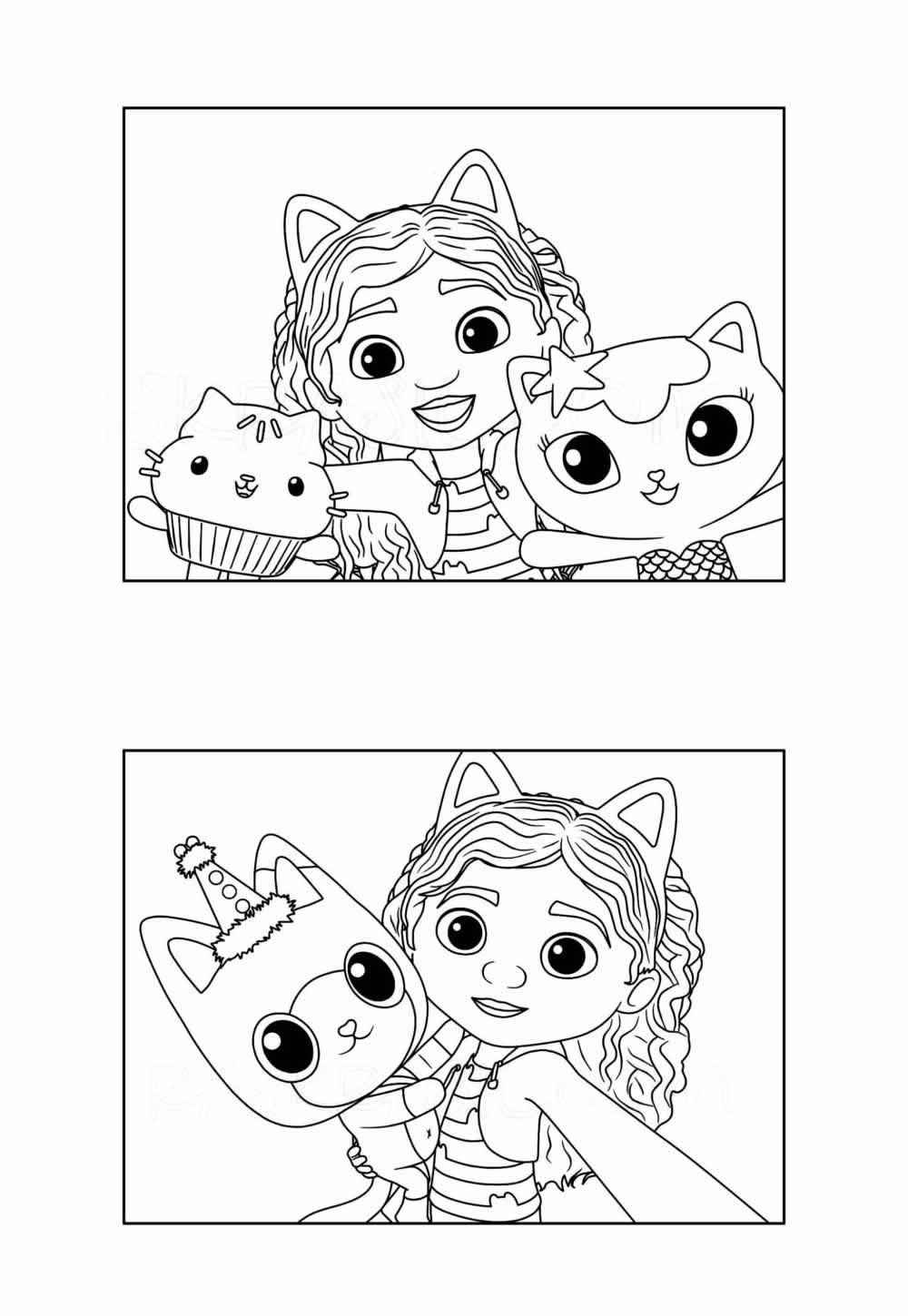 Desenhos da Casa Mágica da Gabby