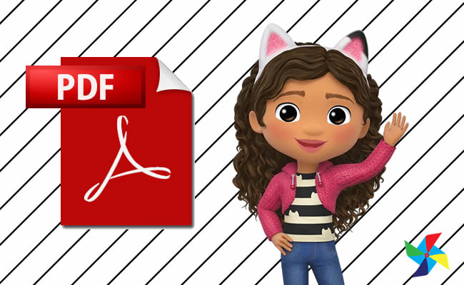 Desenhos Educativo da Casa Mágica da Gabby em PDF