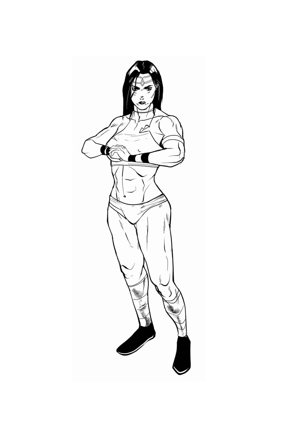 Desenho da Mulher-Hulk