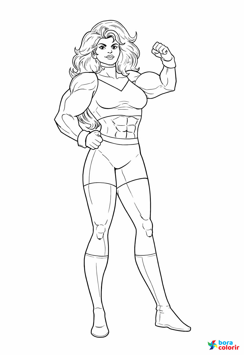 Mulher-Hulk para colorir