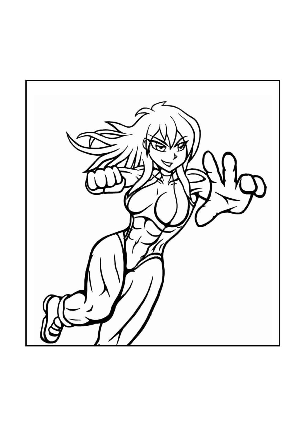 Desenho da Mulher-Hulk para colorir