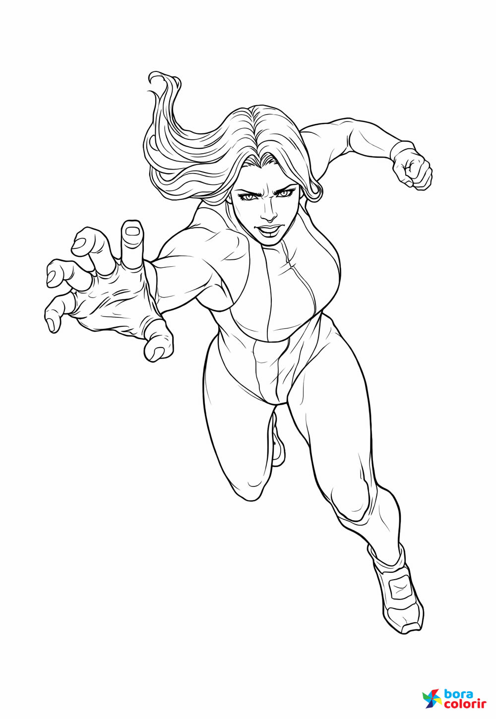 Desenhos Mulher-Hulk Pintar