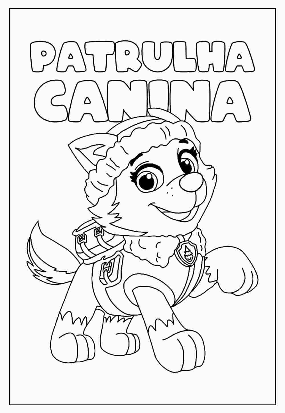 Desenho da Patrulha Canina para colorir