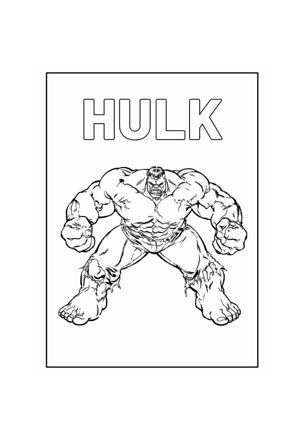 Desenho Hulk