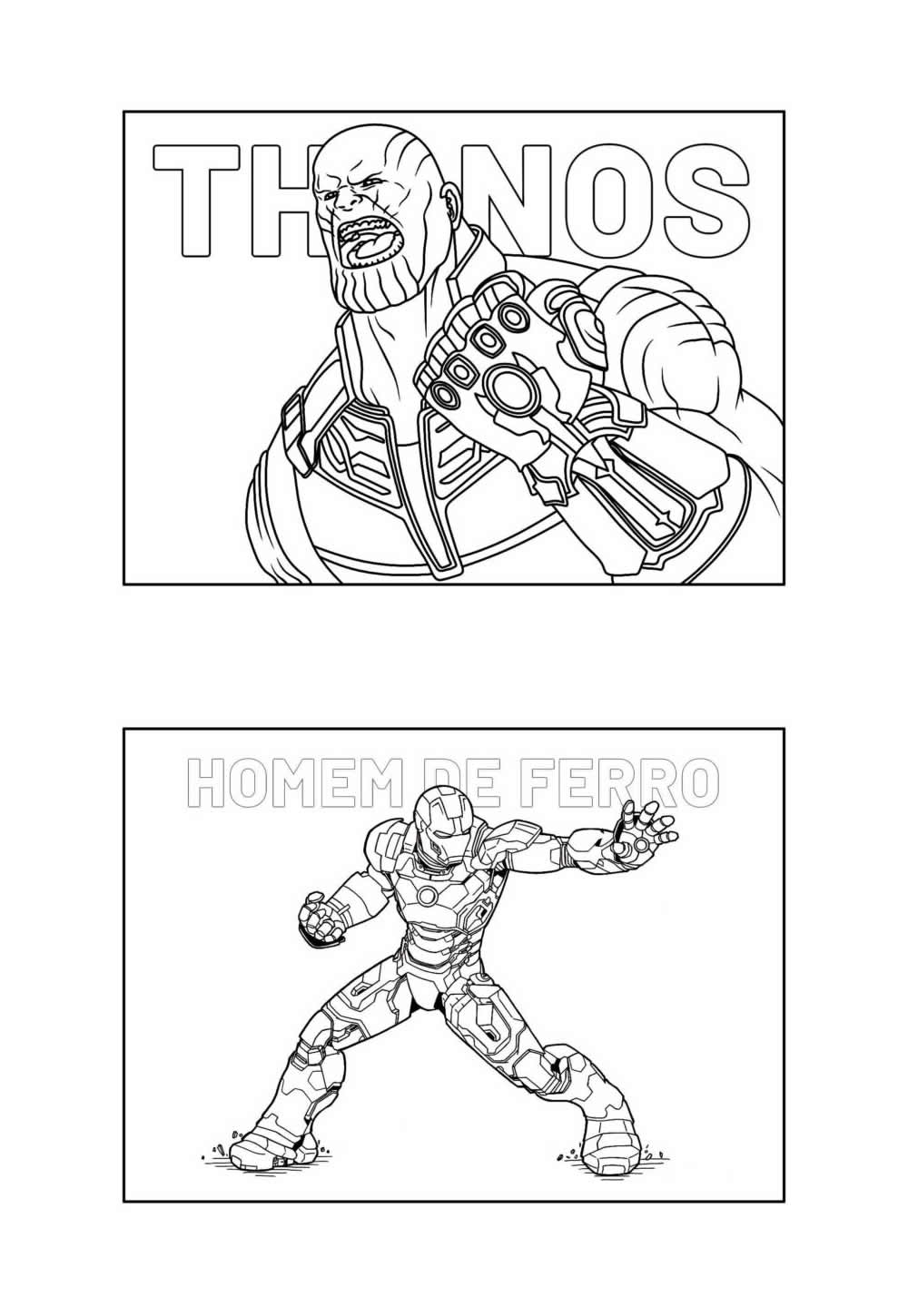 Desenho Avengers Colorir