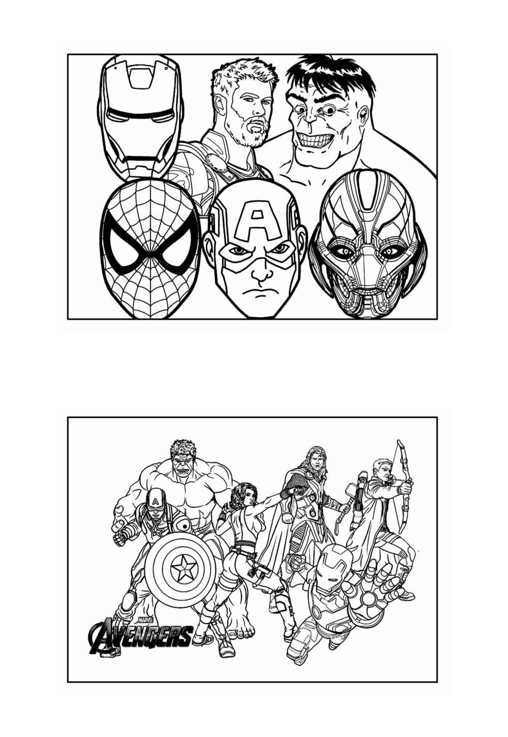 Desenho Avengers Colorir