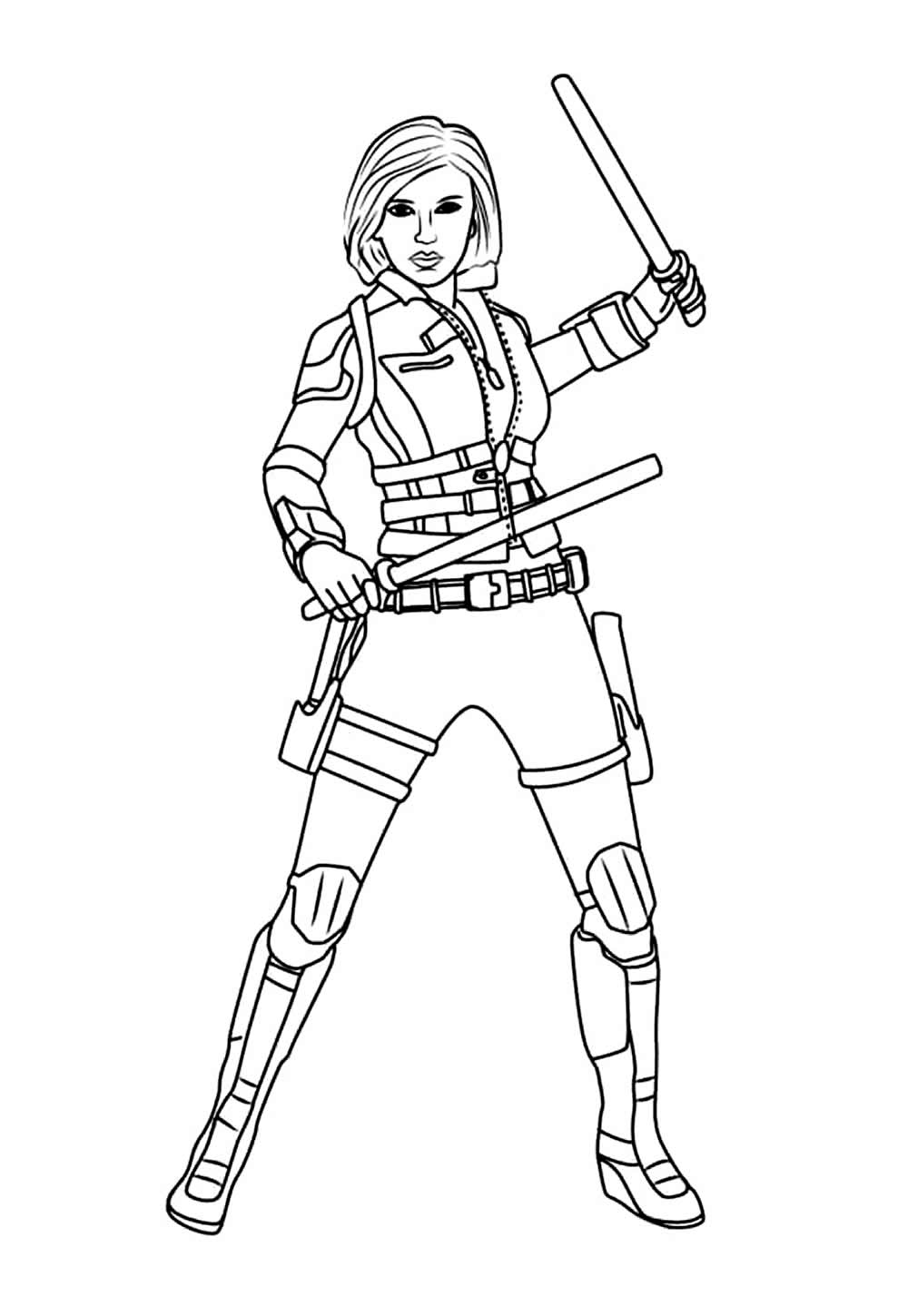 Desenho de Vingadores para colorir