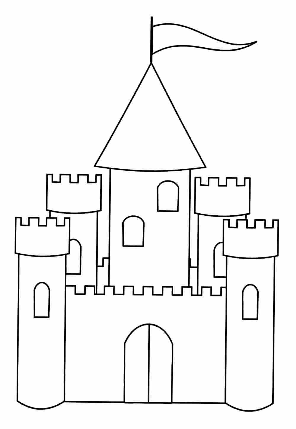 Desenho para colorir Castelo