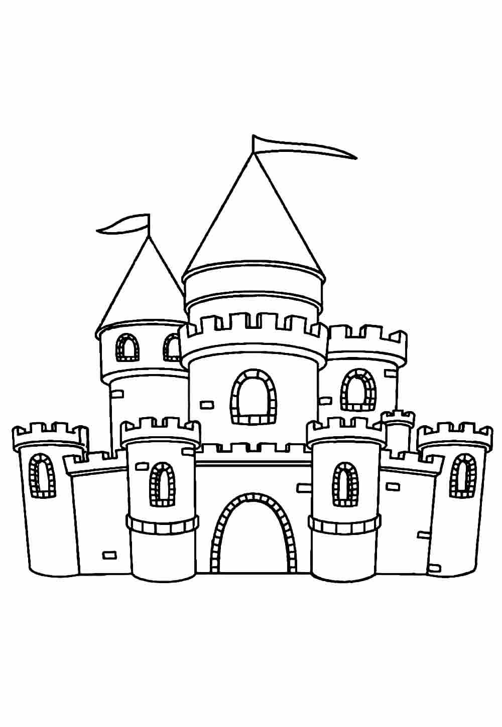 Desenho Castelo Colorir
