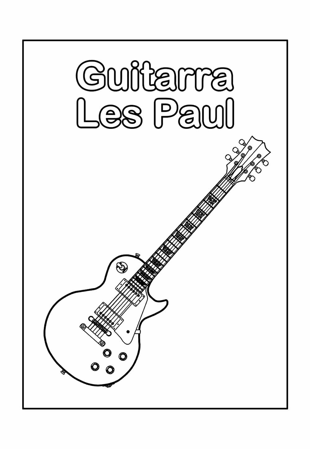 Desenho Educativo Guitarra