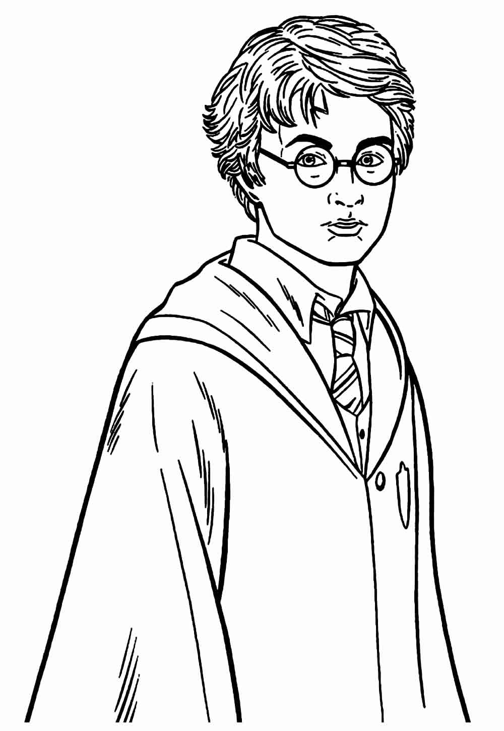 Harry Potter para colorir e pintar