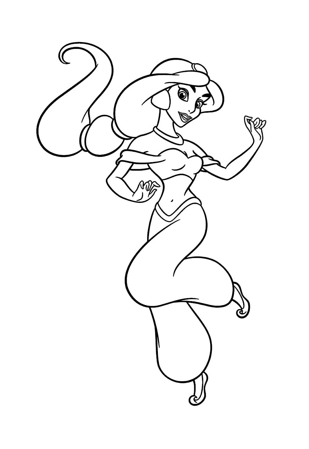 Desenho de Jasmine para colorir