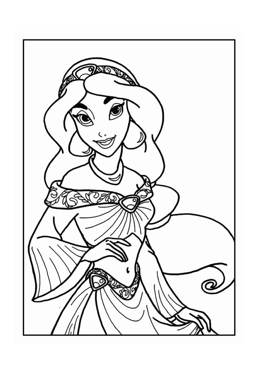 Desenho de Jasmine para colorir