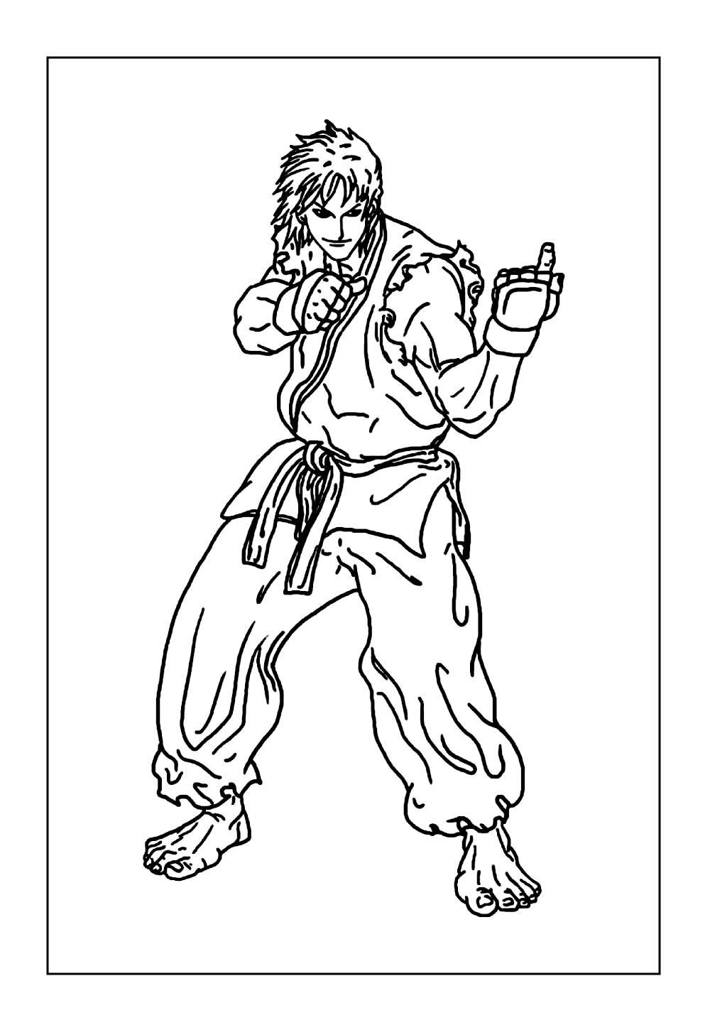 Desenho do Ken para colorir