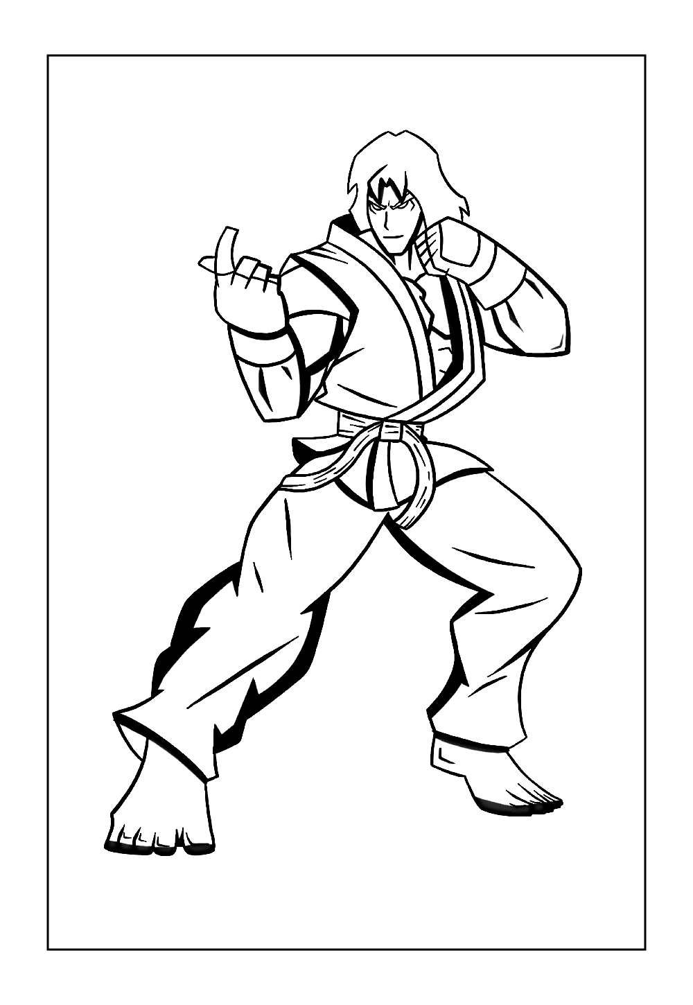 Desenho do Ken para pintar