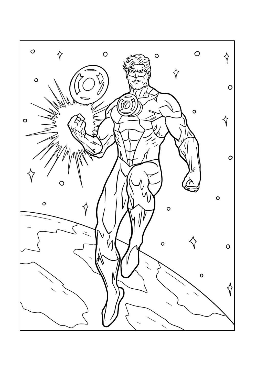 Desenho de Lanterna Verde