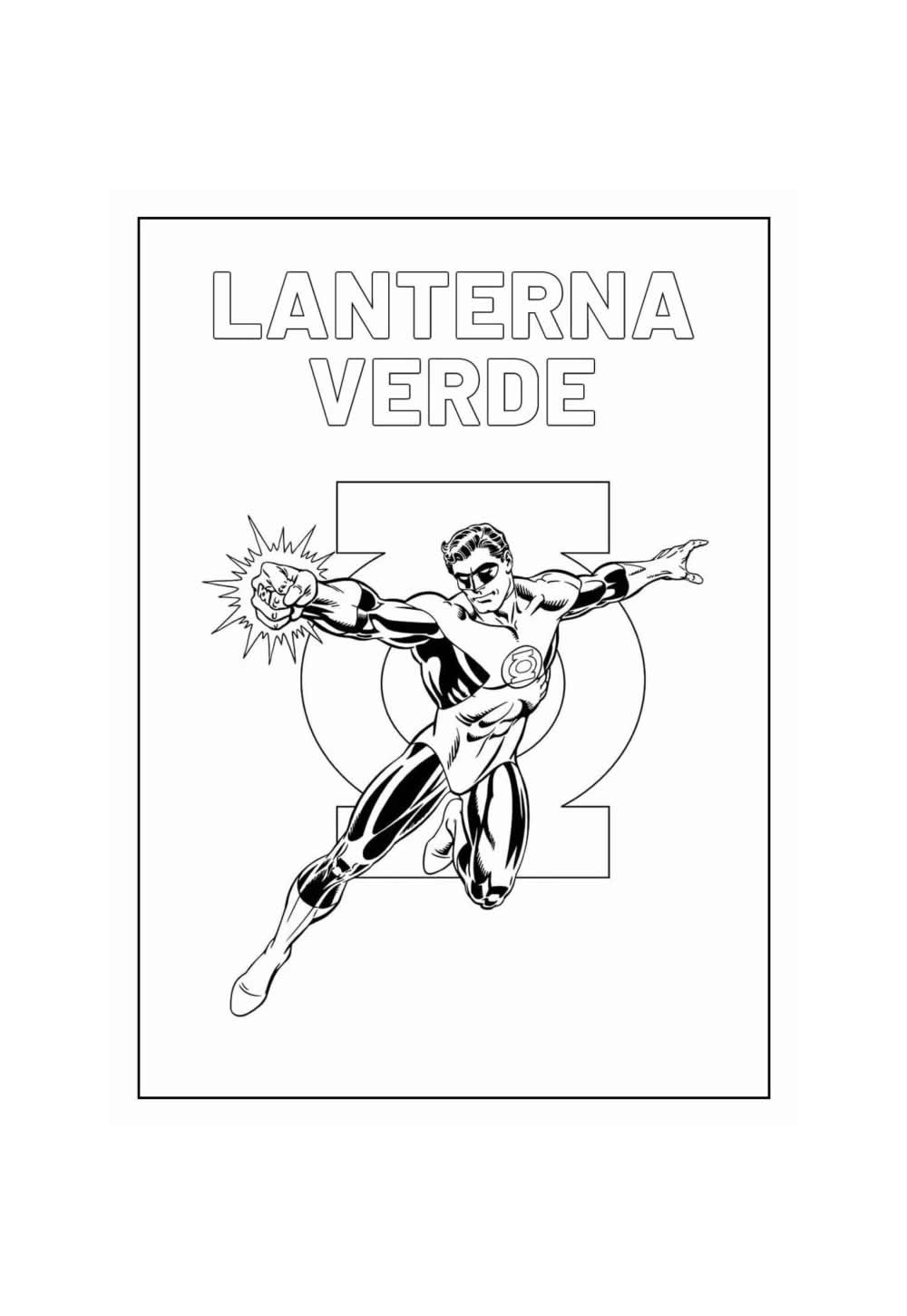 Desenho de Lanterna Verde