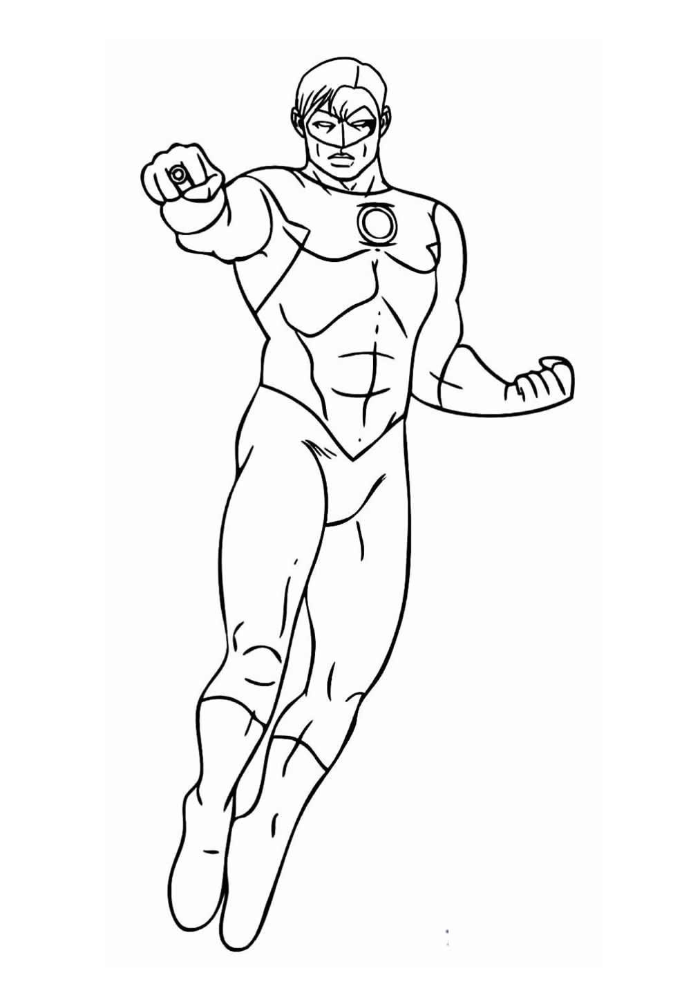 Lanterna Verde para colorir