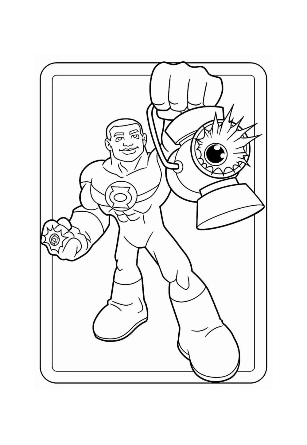 Lanterna Verde para colorir