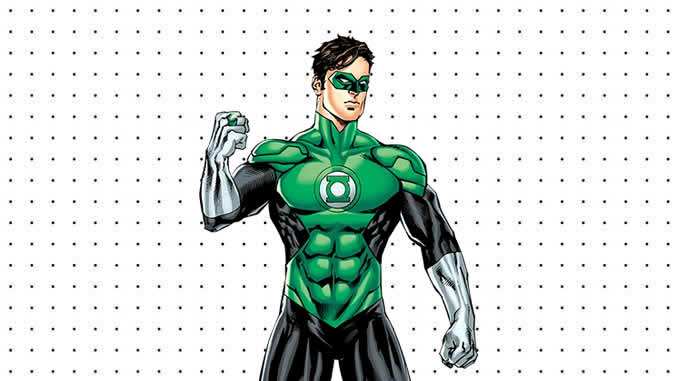 Desenhos de Lanterna Verde para colorir