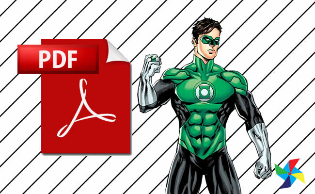 Desenhos de Lanterna Verde em PDF